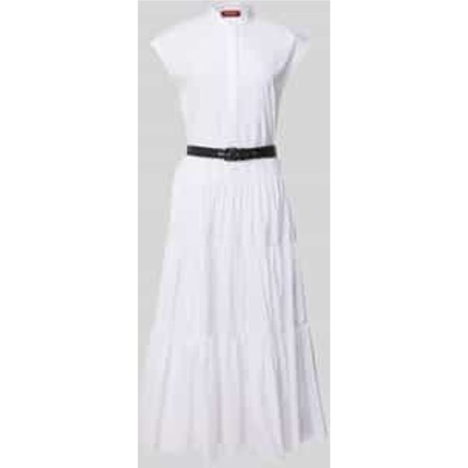 Maxi-jurk met opstaande kraag, model 'BAIRO'