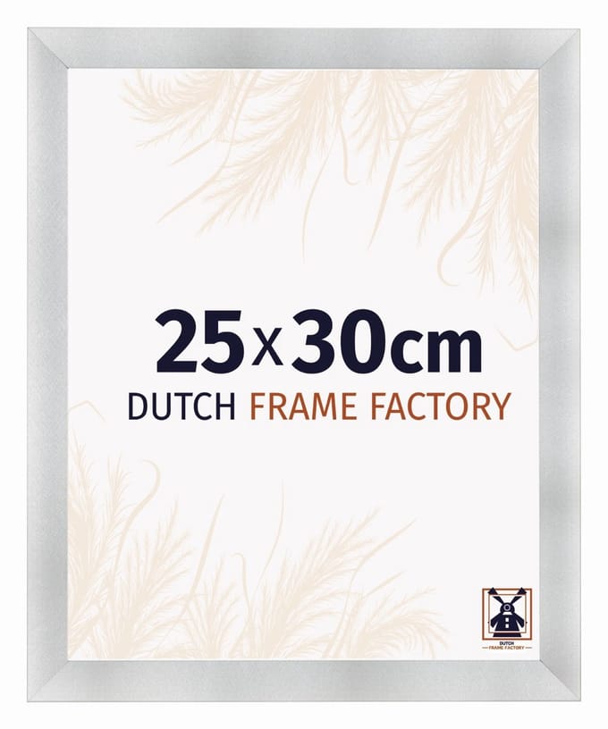 Fotolijst 25x30 cm - MDF - Aluminium Geborsteld - Praag