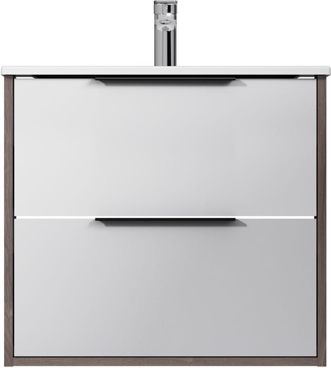 AM.PM Flash - Badkamermeubel met wastafel - 60 cm - 2 lades - Wastafelonderkasten
