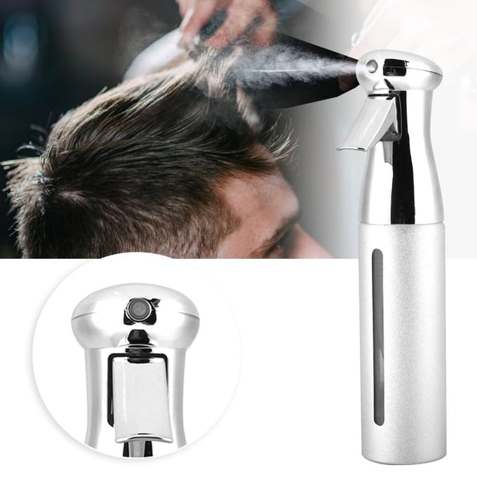 250ml Kapperssprayfles Salon Kapper Haarhulpmiddelen Fijne Nevelspuit Stylingtools Zilver zilver