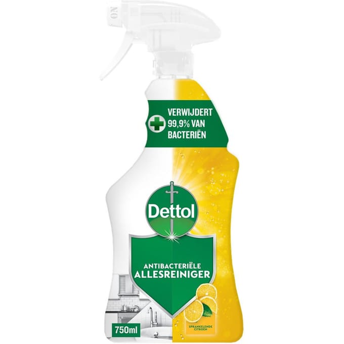 Dettol - Allesreiniger - Spray - Sprankelende Citroen - Perfecte Hygiëne - 750ml