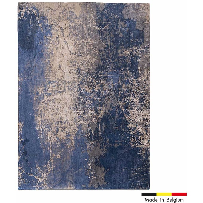 Louis de Poortere Vloerkleed 230 cm x 330 cm 8629 Mad Men Cracks Abyss Blue