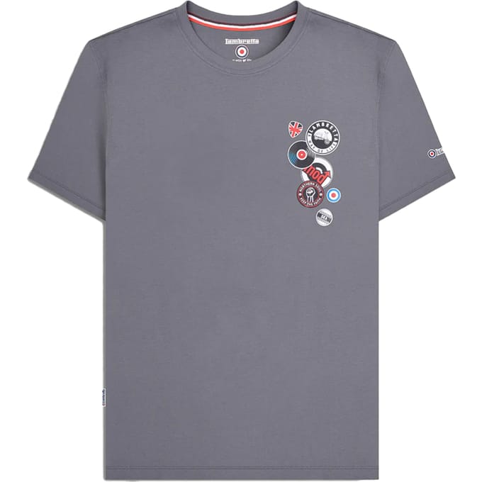 Lambretta Heren Badge T-Shirt (Strijkijzer)