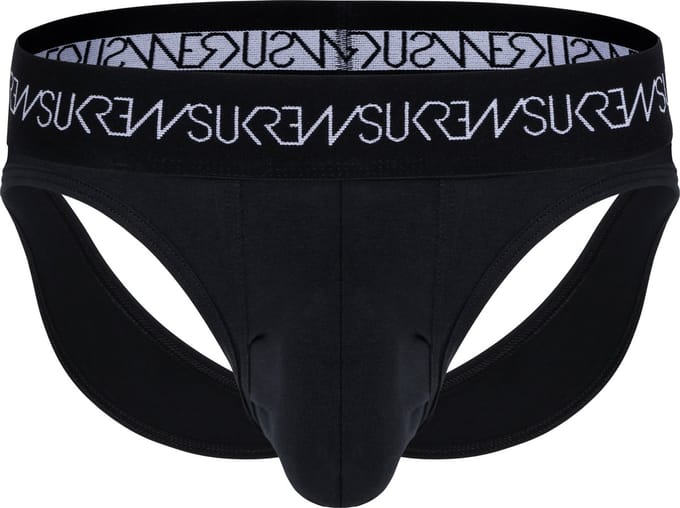 SUKREW V-Thong Twilight Black - MAAT XS - Heren Ondergoed - String voor Man - Mannen Thong