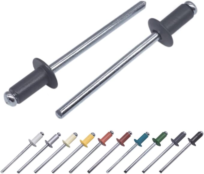 1000 Stuks Gekleurde Blindklinknagels 3,2 x 8 mm Aluminium en Staal