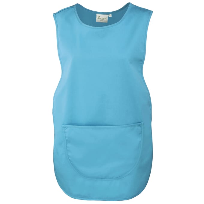 Premier Dames / Dames Pocket Tabard / Werkkleding (Pakket van 2) (Turquoise)