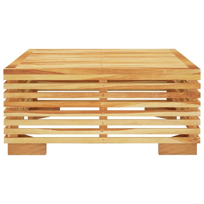 vidaXL - Tuintafel - 69,5x69,5x31 - cm - massief - teakhout