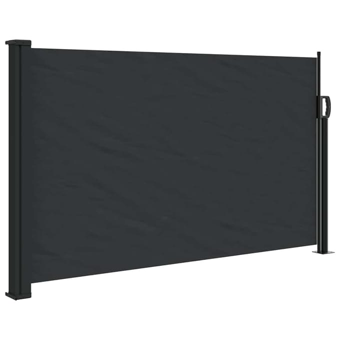vidaXL - Windscherm - uittrekbaar - 120x600 - cm - zwart