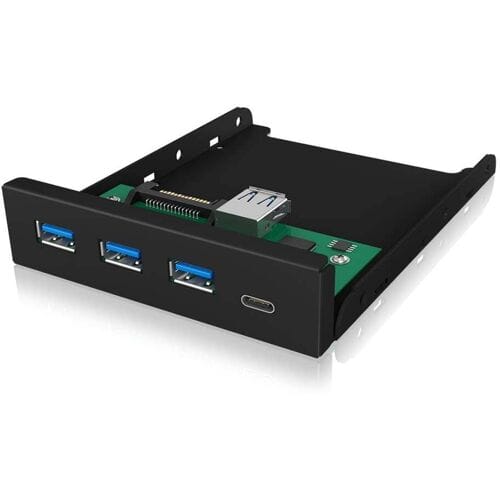 ICY BOX IB-HUB1418-i3 60432 USB-hub 4 poorten USB-A USB 3.1 Gen1 5 GBit/s Zwart