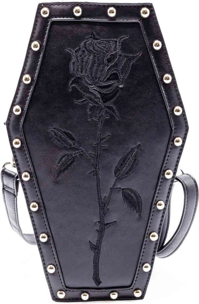 Heartless - Rose Coffin Schoudertas - Zwart