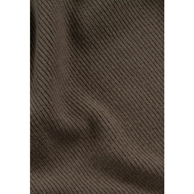 Ciszere Reuben knitted half zip mocha brown