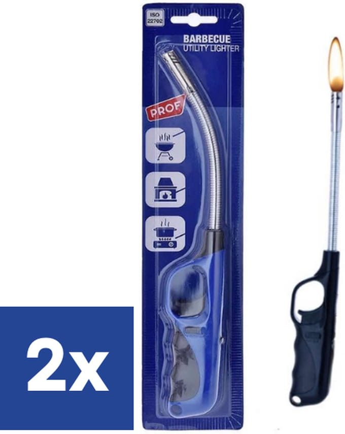 Aansteker met flexibele hals - 27.5 cm - 2 stuks