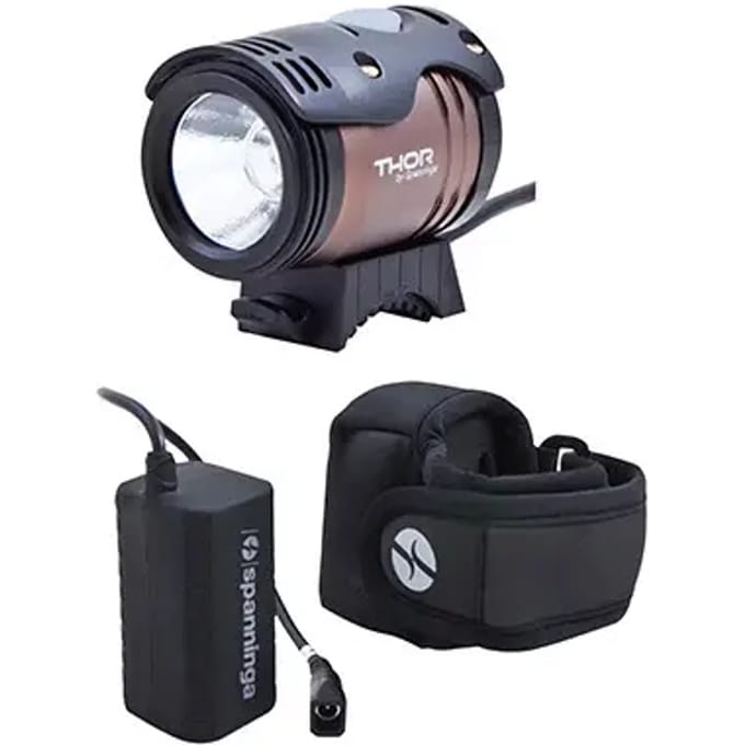 batterij fietsverlichting vooraan Spanninga Thor 1100 Lumens 6H30 A 10H30 2000Mah
