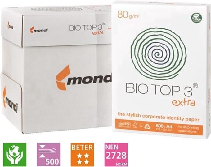 Kopieerpapier Biotop - A4 - 80gr - naturel - 5 x 500vel