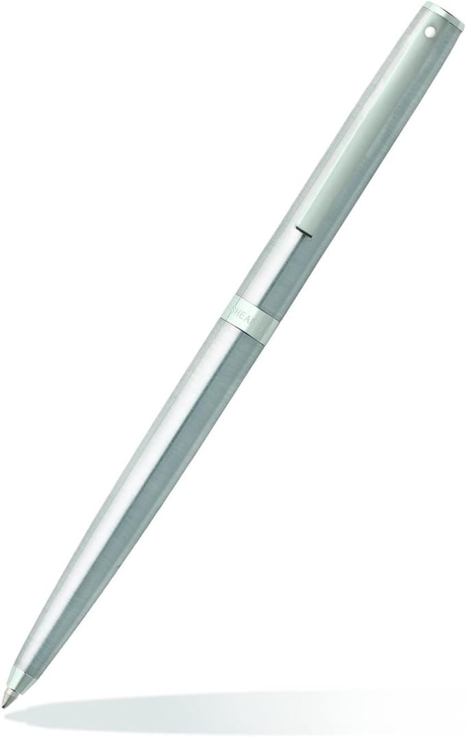 Luxe vulpen geborsteld chroom met goudaccenten