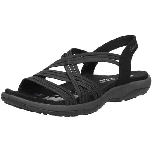 Skechers Reggae Slim - Simply Stretch Dames Sandalen - Black - Maat 39