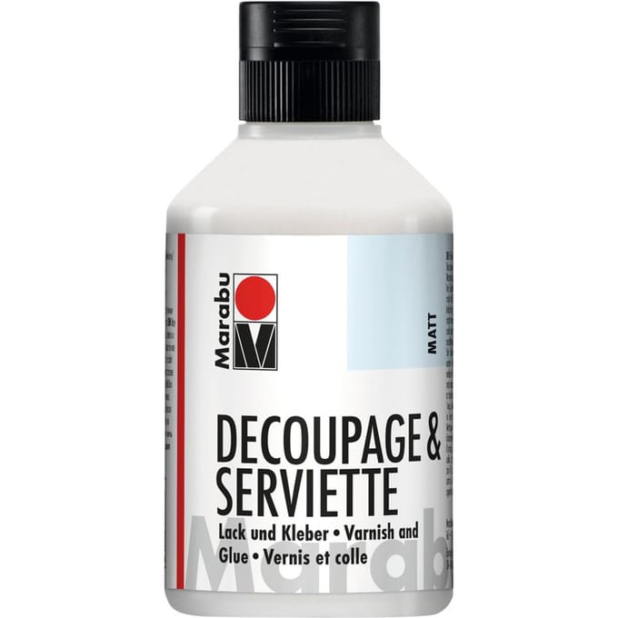 Marabou-Servetlak + lijm, mat, 250ml