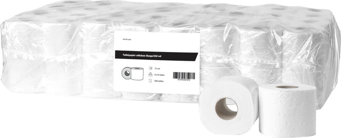 Toiletpapier cellulose 3laags/250 vel