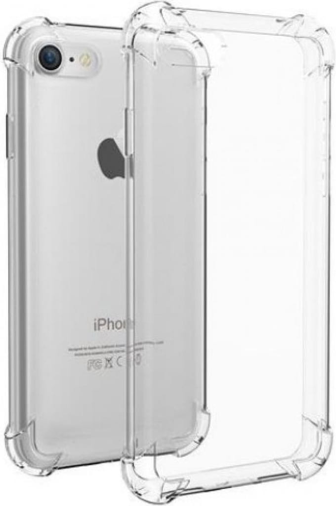 Jumada's - iPhone 7/8 Hoesje: Schokbestendig & Anti-burst - TPU Silicone, Transparant