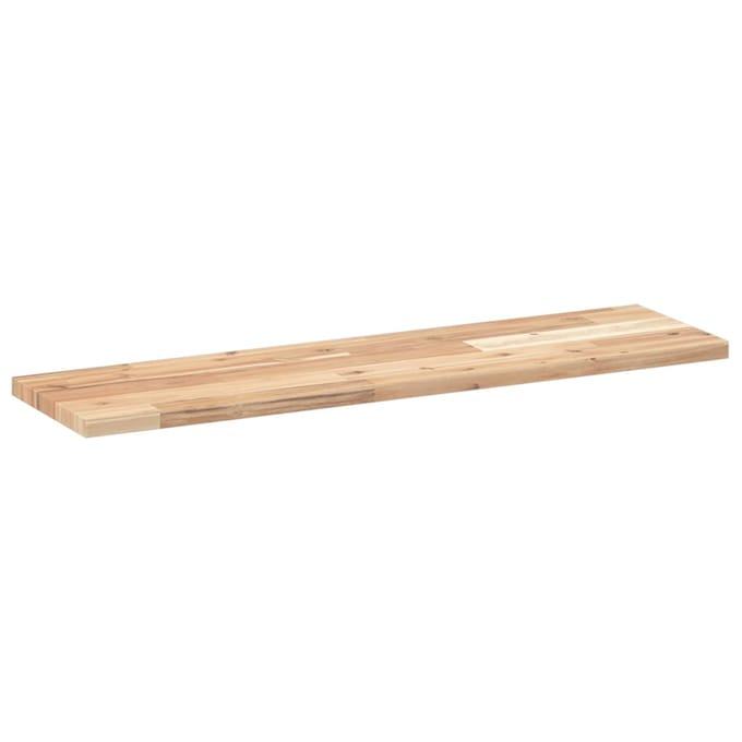 vidaXL - Wandschappen - 3 - st - zwevend - 100x20x2 - cm - onbehandeld - acaciahout