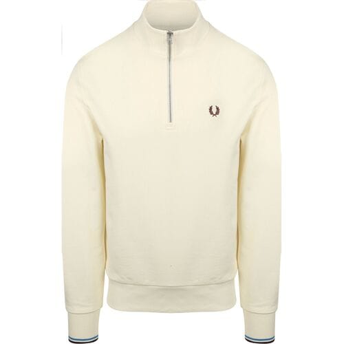 Sweaters Fred Perry Half Zip Trui Ecru