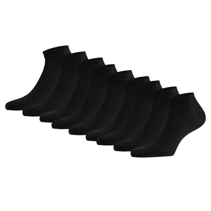 Morethansocks - Bamboe sneakersokken basic - 9-Pack - Naadloze sokken - Bamboe sneakersokken dames - Bamboe sokken heren