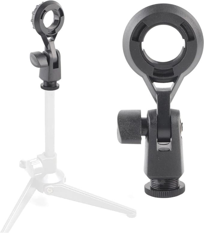 Shock Mount voor Microfoon - Vibration Suspension Clip Stand Adapter - 22mm Diameter - Draagbare Houder