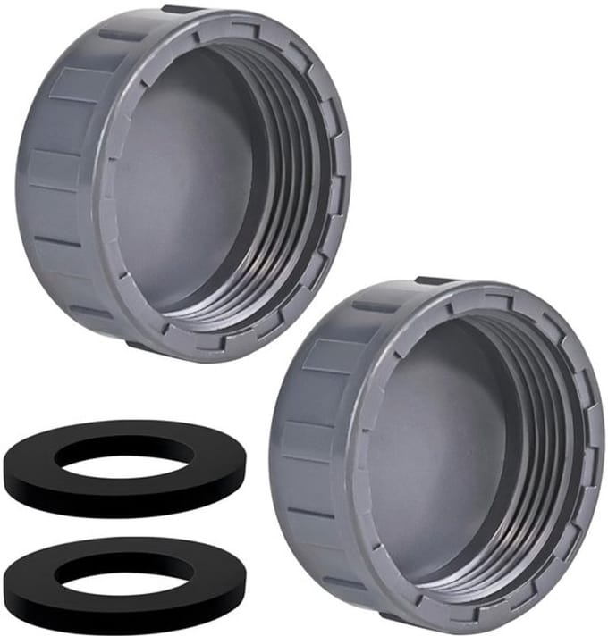 Allecto - 50mm Buiten Eindkappen - Pvc Pipe Stopper - Duurzaam en