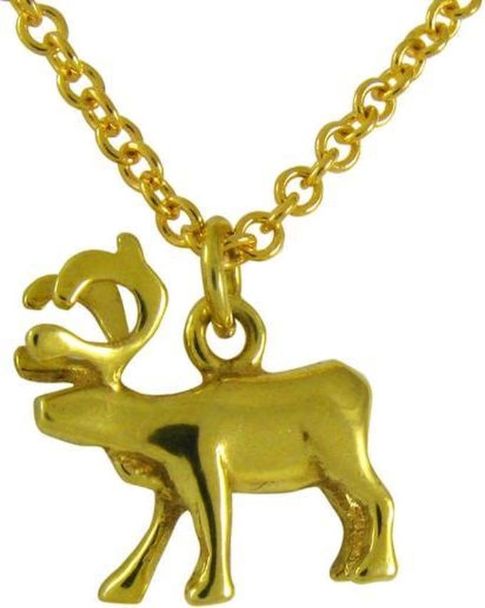 AuBor ®. Hanger. Goud. Het rendier.