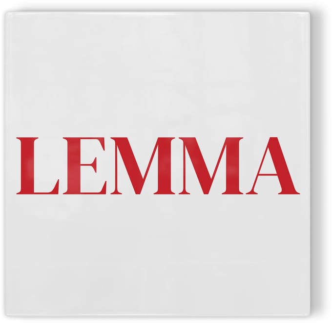 Tegeltje Haarlem Lemma - wit rood - tegeltje stad - tegeltje met tekst