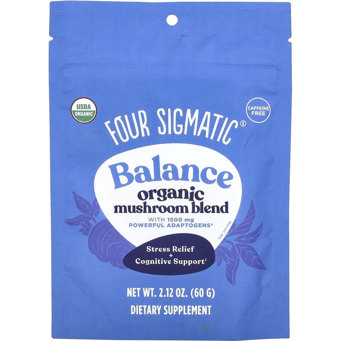 Four Sigmatic, Balance, mélange de champignons biologiques, sans caféine, 2,12 oz (60 g)