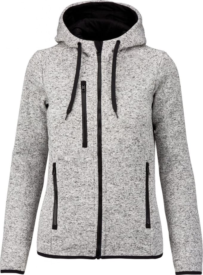 PROACT® Heather damesvest met capuchon PA366 - Light Grey Melange - XS