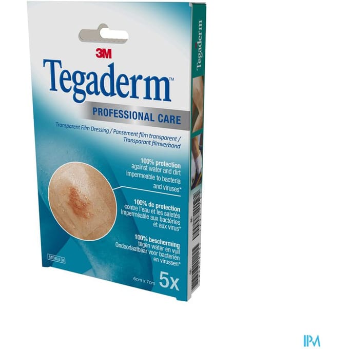 Tegaderm 3m Film Dressing Transp 6x 7cm 5 1624p