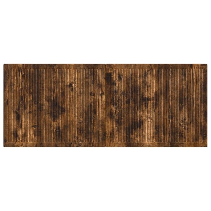 vidaXL - Wandgemonteerd - Hoofdbord - EDE - Gerookt - eiken - Bewerkt - hout
