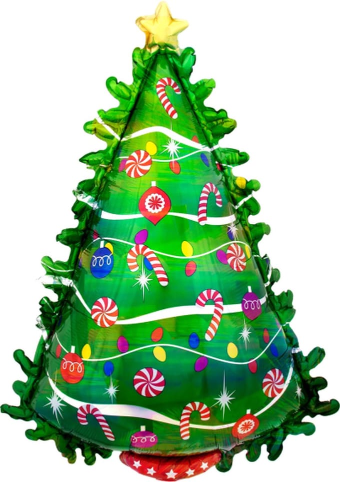 Amscan by Riethmuller - Riethmüller - Folieballon Supershape Kerstboom (91 cm)