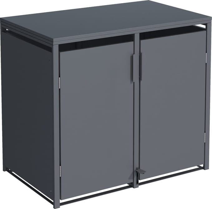 TuinChamp Container berging staal Holten voetpedaal 2 containers - Kliko ombouw
