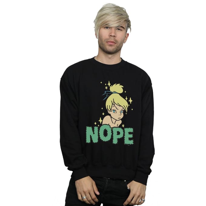 Disney Heren Tinker Bell Nope Sweatshirt (Zwart)