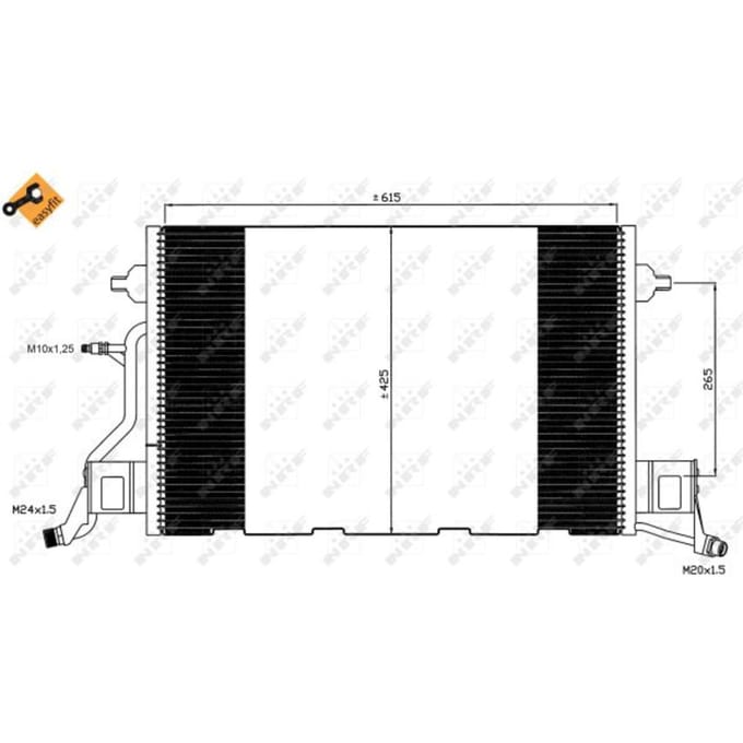 Condensor, airconditioning NRF 35564