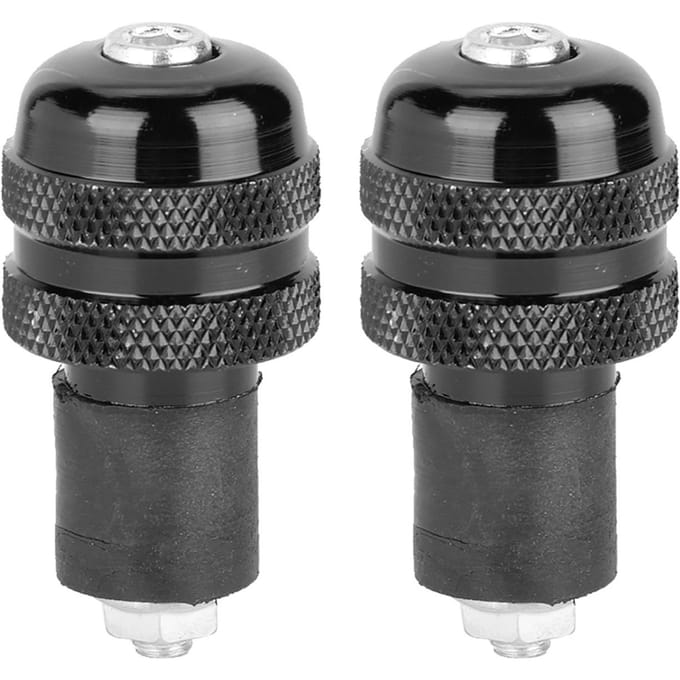 Poignées de guidon de moto 22 mm, accessoires pour embouts de guidon de moto(Noir) black