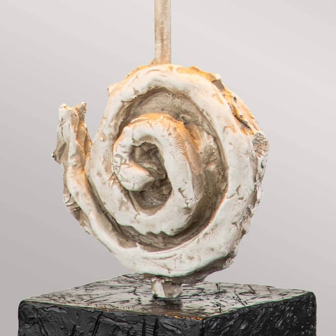 Flambeau LED Tafellamp Swirl | 1X E27 Max 60W | Bone White and Black