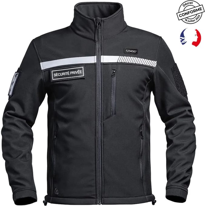 Softshell jack voor Beveiliging A10 Equipment Sécu-One HV-Tape