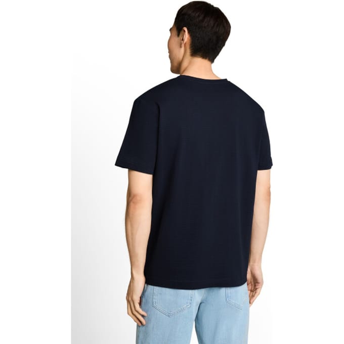 Tom Tailor - T-shirt van katoen - Maat M - sky captain blue