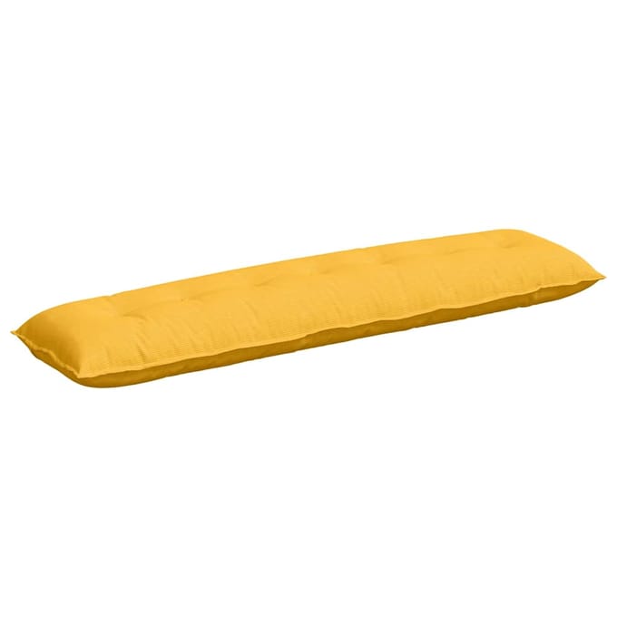 vidaXL - Rugkussen - Licht - Geel - 200 - x - 50 - x - 19 - cm - Corduroy - stof