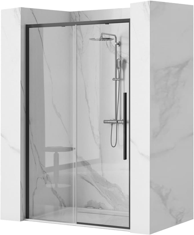 Rea Solar - Douchedeur - Zwart - 150 - 2,2X150X195Cm