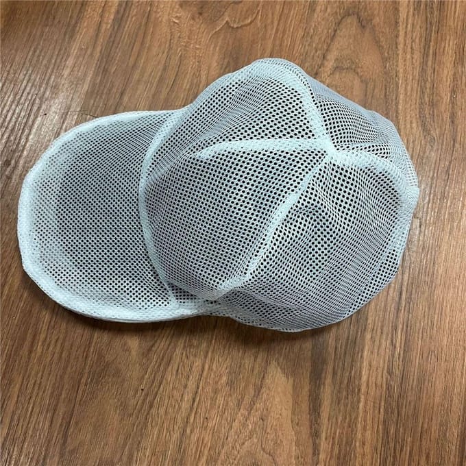 Wasmachine Polyester Hoed Wasbeschermer Baseballpet Wasmachine Wasmandjes Baseballpet Wasmachine Wasmand voor Hoeden 1pcs wit