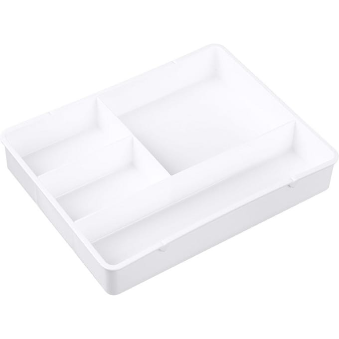Desktop Organizer Doos Lade Verdeelbak Bureau Make-up Classificatie Opbergdoos voor Badkamer wit