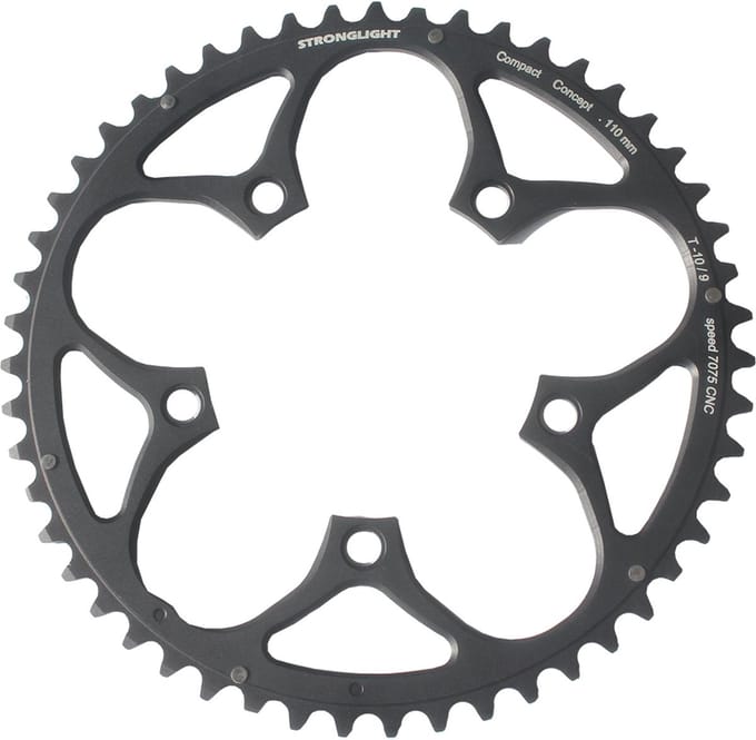 Stronglight kettingblad S Race Zircal (steek 110mm) 50T 9/10v zwart