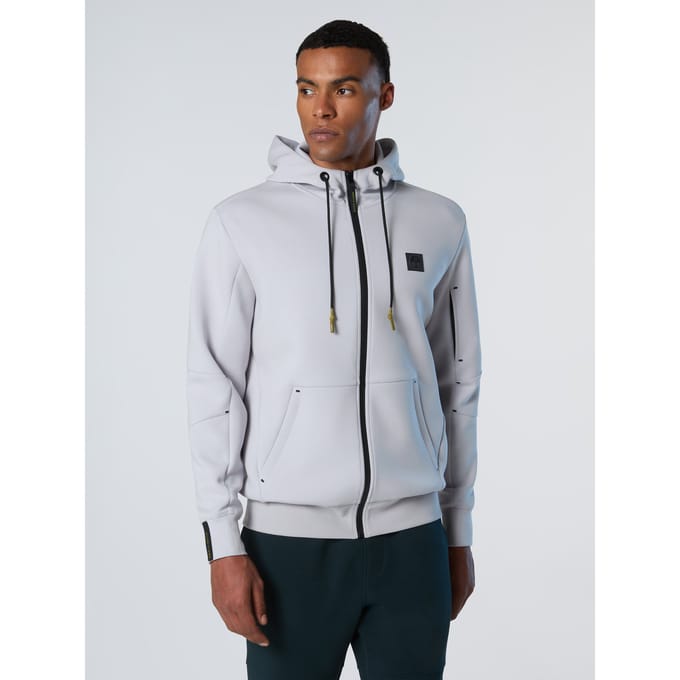 North Sails Sweatshirt Scuba-stof met volledige ritssluiting