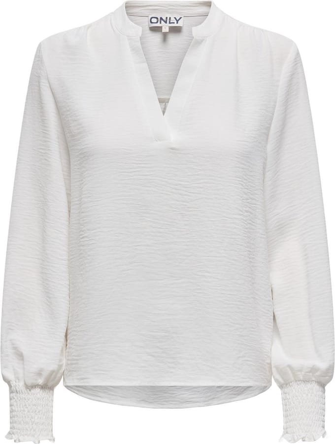 ONLY CARMAKOMA - CARMETTA L/S V-NECK TOP WVN NOOS Dames Blouse