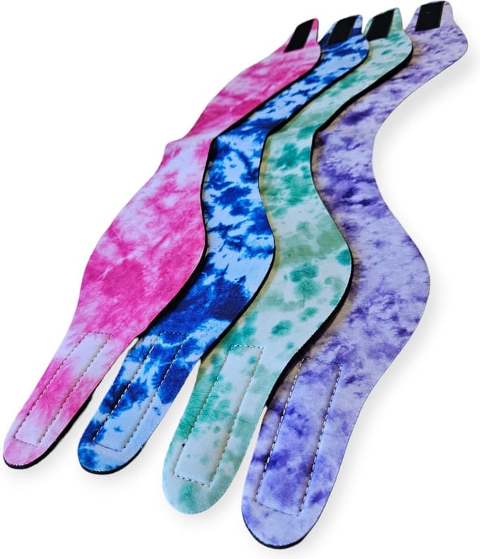 Hoofdband zwemmen tie dye Groen
